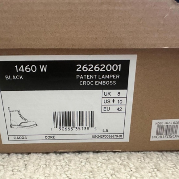 Dr. Martens Patent Crocodile Print Boots - Picture 4 of 5